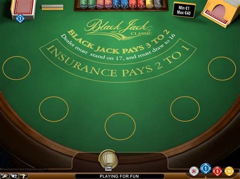 blackjack clabic gratis