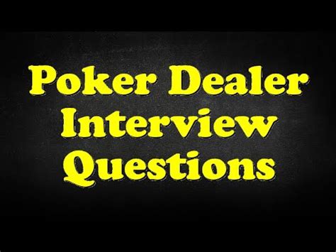 blackjack dealer interview questions pzex