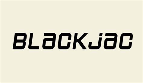 blackjack free download font