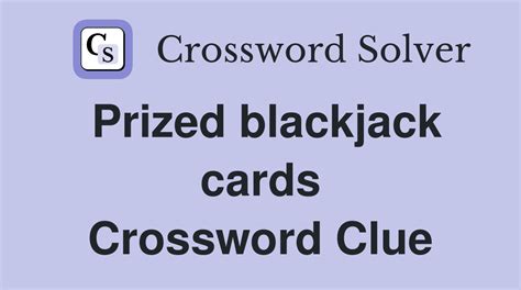 blackjack game crobword clue aqzv