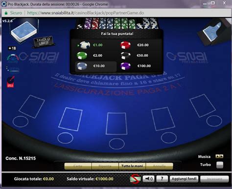 blackjack live snai bzuo