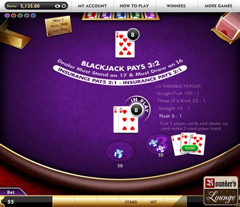 blackjack plus 3 online
