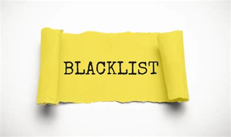 blacklist artinya