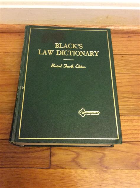 Blacks Law Dictionary 4th Edition Deluxe With Guide To Pronunciation