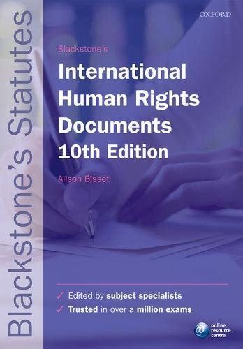Read Online Blackstones International Human Rights Documents Blackstones Statute Series 