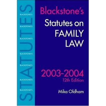 Read Blackstones Statutes On Family Law 2013 2014 Blackstones Statute Series 