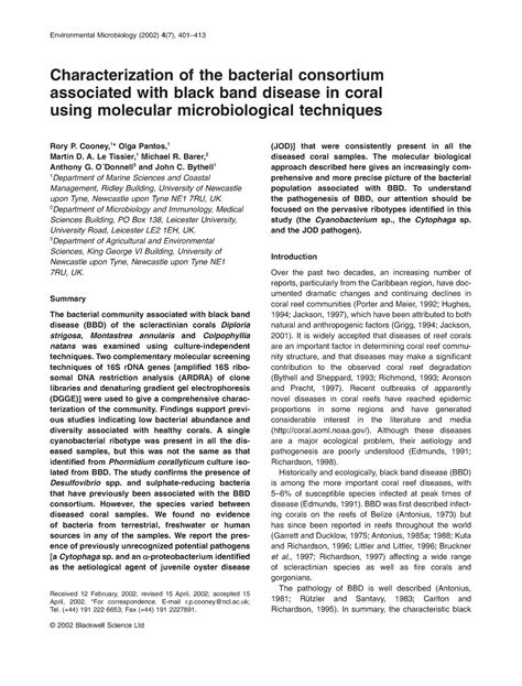 Read Online Blackwell Science Ltd Identification And Characterization 