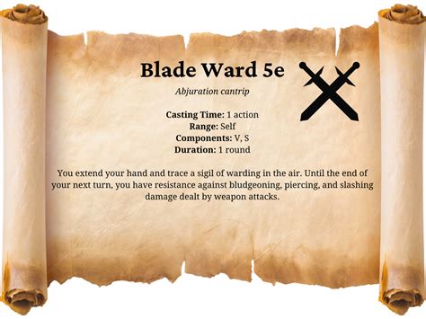 Blade Ward 5e