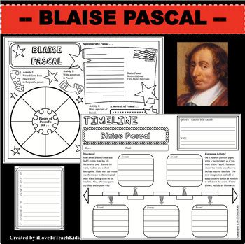 blaise pascal biography timeline templates