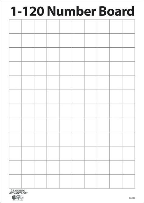 Blank 120 Chart Template Download Printable Pdf Templateroller Blank Number Chart 1 120 - Blank Number Chart 1 120