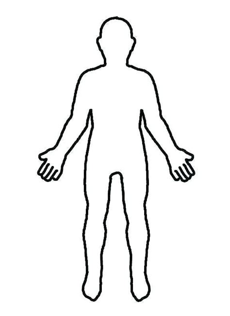 Blank Body Map Template Body Map Template Child - Body Map Template Child