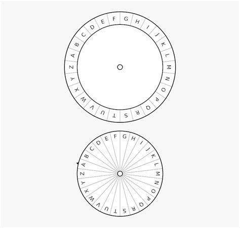 Blank Cipher Disk Template