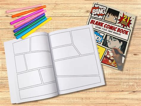 Blank Comic Book Draw Your Own Comics Variety Of Templates 4 6 Panel Layouts120 Pages 85 X 11 Inches Great Blank Comic Journal For Kids Volume 1