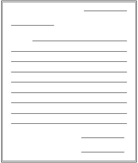 blank letter template