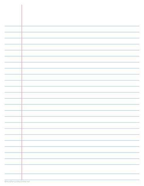 Blank Lined Writing Paper For Kids