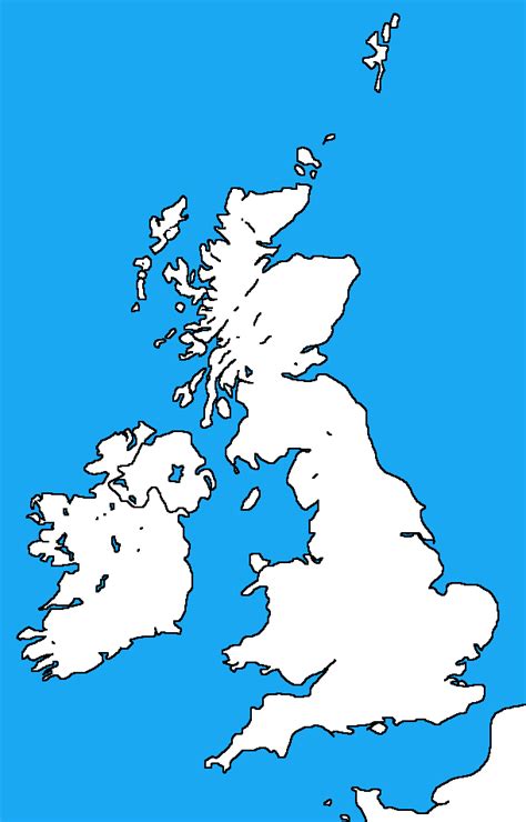 blank map of british isles and scandinavia