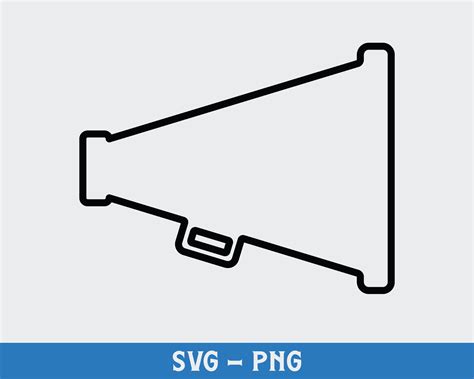 Blank Megaphone For Cheer