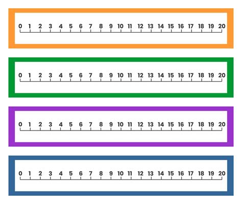 Blank Number Line To 20 Printable Math Worksheet Number Line 0 To 20 - Number Line 0 To 20