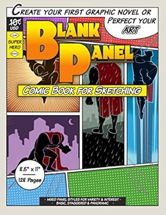 Blank Panel Comic Mixed Basic Staggered Panoramic 85x11 118 Pages