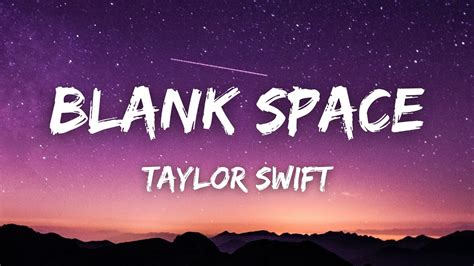 Blank Space Tradução