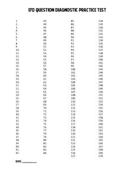 Download Blank Answer Sheet 1 150 
