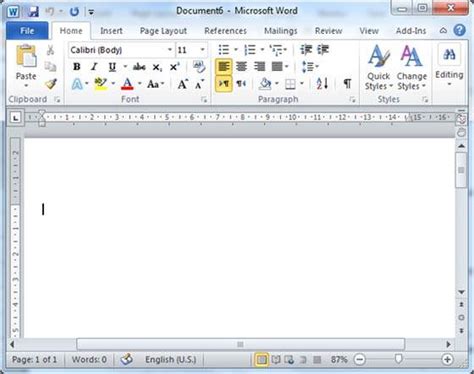 Read Online Blank Document Template Word 2010 