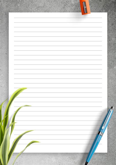 Read Online Blank Lined Paper 