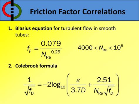Blasius Friction Factor
