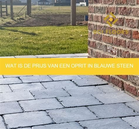 blauwe steen oprit prijs