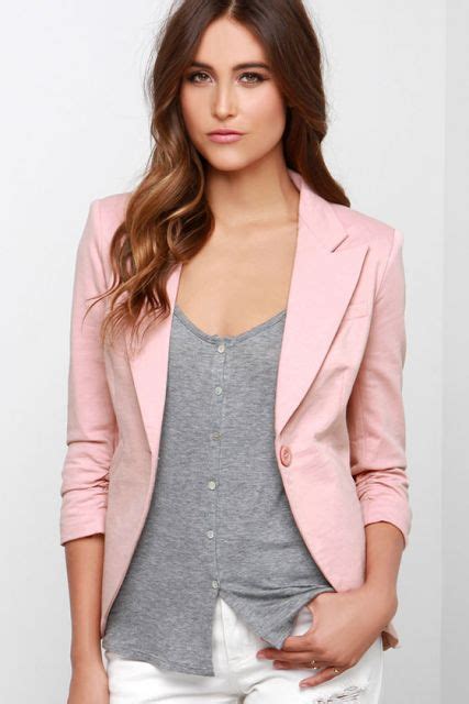 blazer rosa