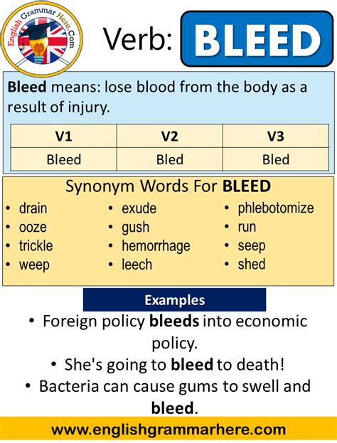 Bleed Past Tense