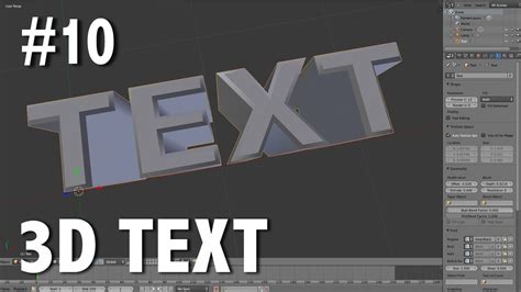 Blender Texte 3d   How To Create 3d Text In Blender - Blender Texte 3d