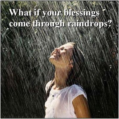 Blessings Come From Raindrops