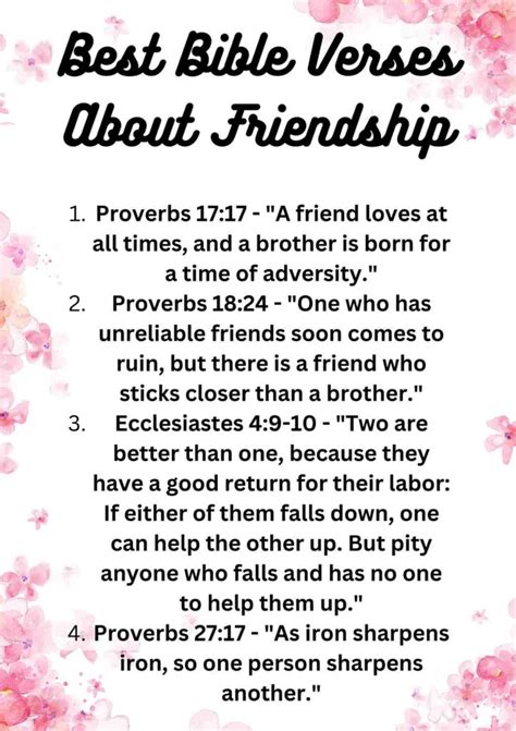 Blessings Of Friendship Scripture