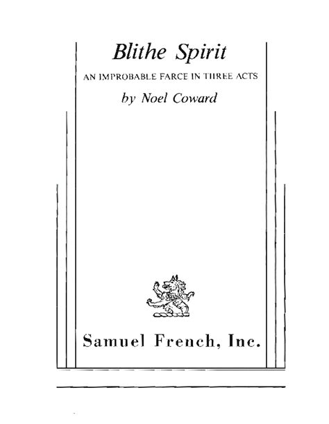 Blithe Spirit Script