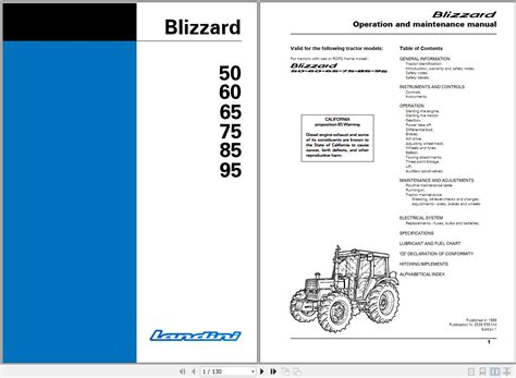 blizzard tractor manual