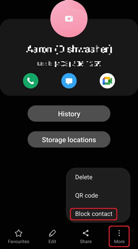 block contact in android