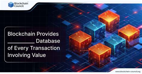 Blockchain Provides Database Of Every Transaction Involving Value