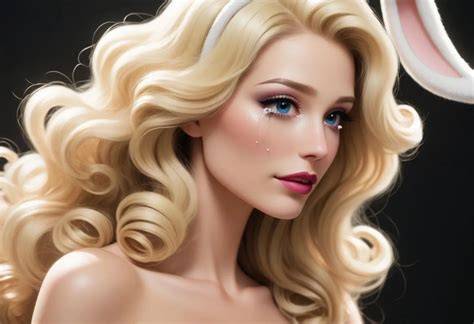 blond bunny nude