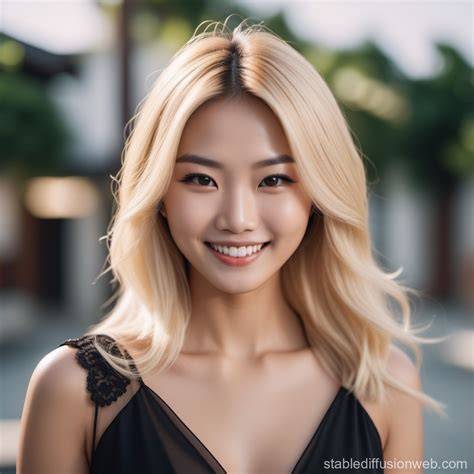 blonde asian nude