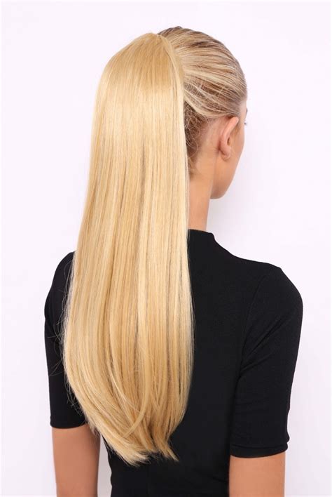 blonde ponytail wig
