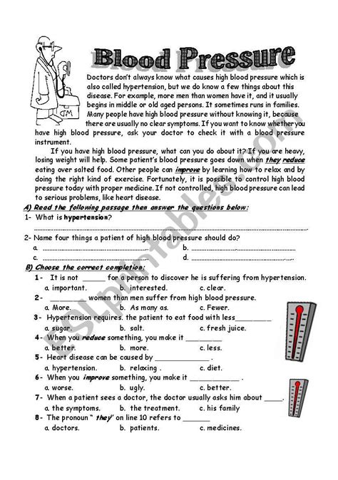 Blood Pressure Worksheet Answers   What X27 S With All The Pressure Activity - Blood Pressure Worksheet Answers