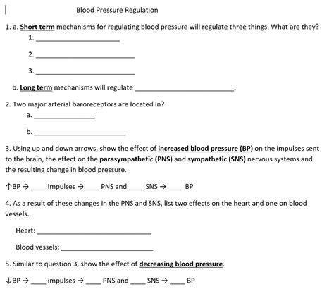 Blood Pressure Worksheet Flashcards Quizlet Blood Pressure Worksheet Answers - Blood Pressure Worksheet Answers