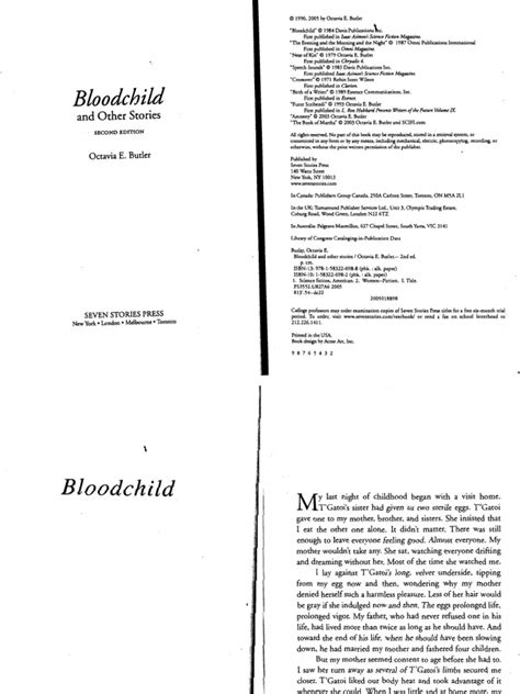 Bloodchild Pdf