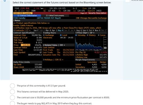 Bloomberg Commodity Essentials Exam Answers