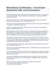 Download Bloomberg Certification Test Answers 