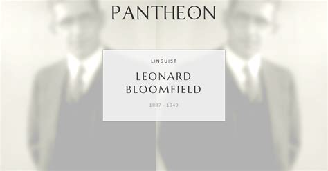 bloomfield leonard+biography index