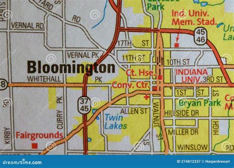 bloomington indiana map