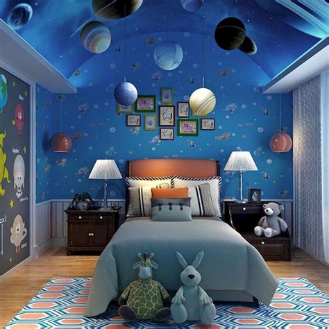 Blue And Brown Kids Bedroom
