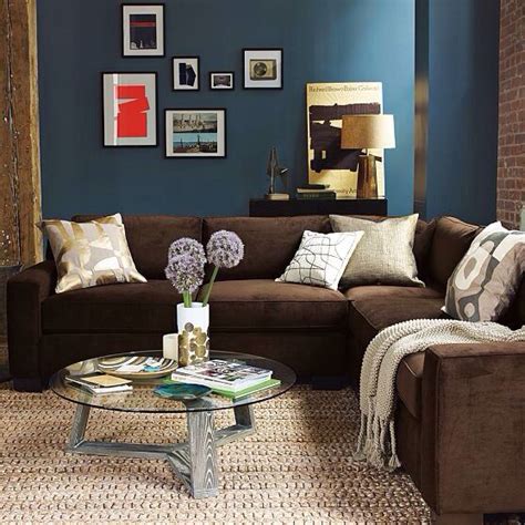 Blue And Brown Living Rooms